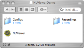 The contents of the NLViewerDemo disk image.