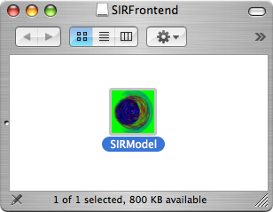 The contents of the SIRFrontend disk image.